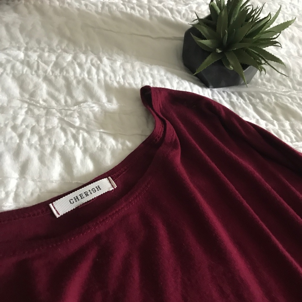 Maroon piko shirt